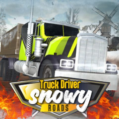 Truck Driver: Snowy Roads