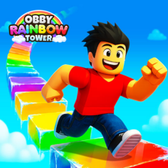 Play Obby Rainbow Tower and show off your parkour skills!